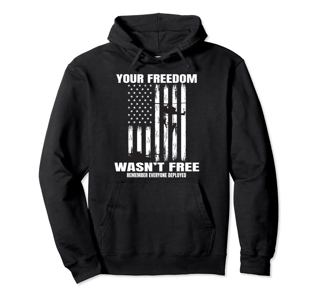 Veterans Day Gifts Dad Military Red Hoodie - Custom Art Print for Adults - T-Shirt, Sweatshirt, Hoodie