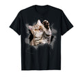 Cat Torn Cloth Funny Cat Lover Cat T-Shirt - Minimalist Print for Adults - T-Shirt, Sweatshirt, Hoodie