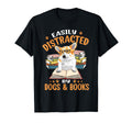 Easily Distracted Dogs Books Corgi Dog T-Shirt - Custom Art Print Unisex - T-Shirt, Sweatshirt, Hoodie