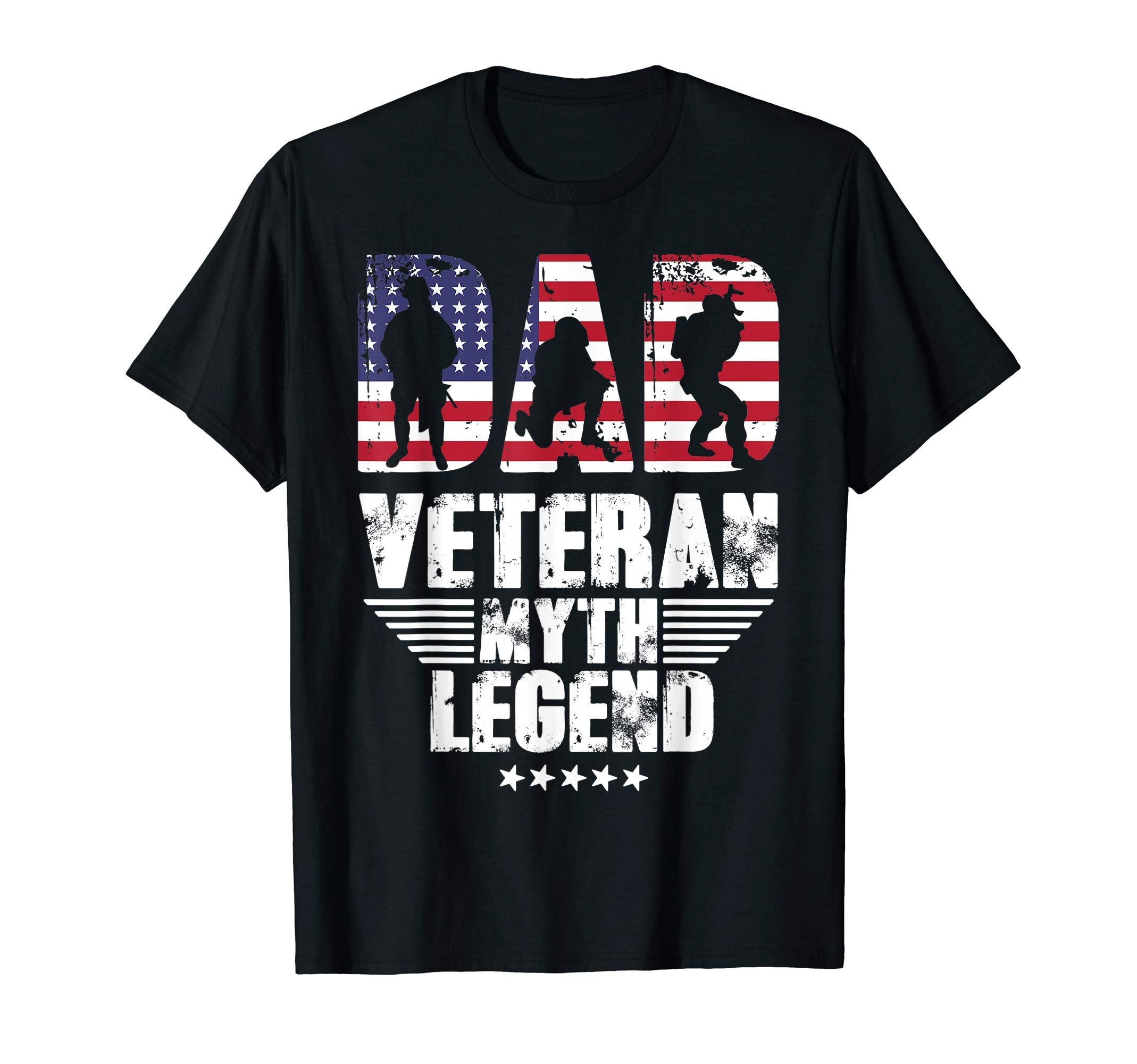 Mens Dad Veteran Myth Legend T-Shirt - Novelty Apparel Men Women - T-Shirt, Sweatshirt, Hoodie