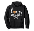 Love My American Football Sports Mom Hoodie - Custom Art Print for Adults - T-Shirt, Sweatshirt, Hoodie