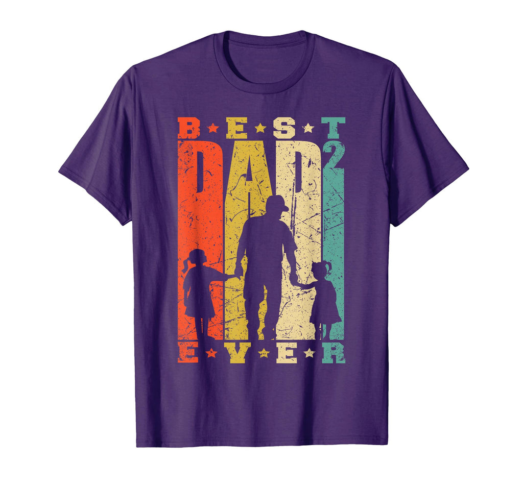 Dad 2 Fathers Day Daddy Two T-Shirt - Fun Novelty Design Men Women - T-Shirt, Sweatshirt, Hoodie