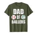 Mens Dad Ballers Funny Baseball T-Shirt - Casual Everyday Wear for Adults - T-Shirt, Sweatshirt, Hoodie