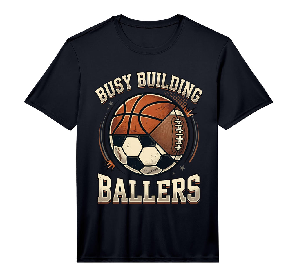 Funny Busy Raising Ballers Football T-Shirt - Aesthetic Graphic Unisex - T-Shirt, Sweatshirt, Hoodie