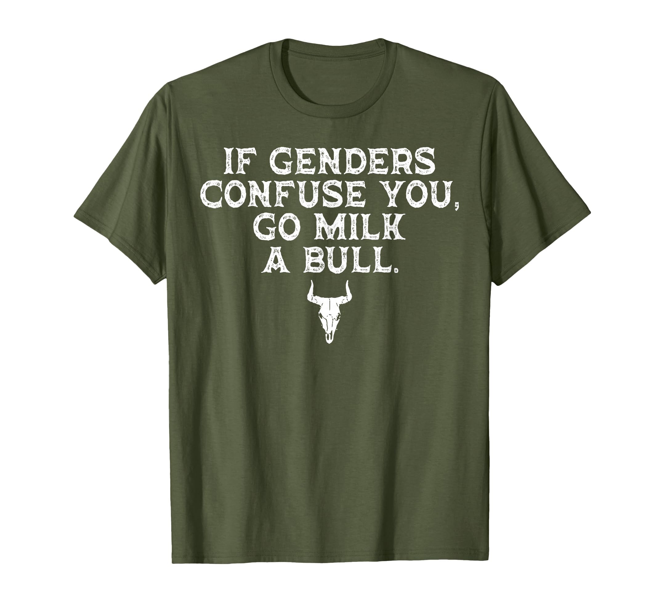 Funny If Genders Confuse You Go Milk Bull T-Shirt - Custom Art Print Unisex - T-Shirt, Sweatshirt, Hoodie