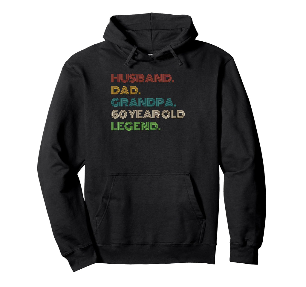 Husband Dad Grandpa 60 Year Old Hoodie - Minimalist Print for Adults - T-Shirt, Sweatshirt, Hoodie