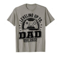 Leveling Up To Dad Est 2022 Gamer T-Shirt - Minimalist Print for Adults - T-Shirt, Sweatshirt, Hoodie