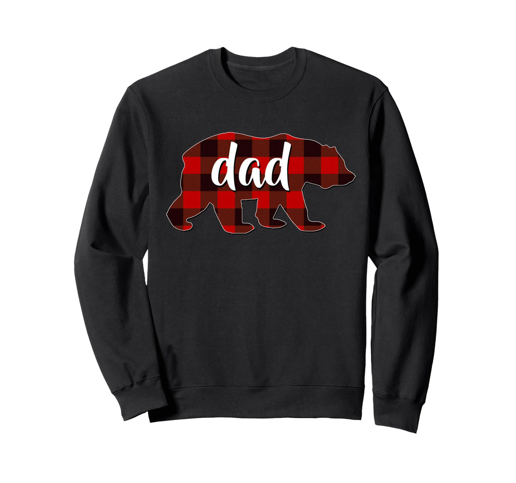 Red Plaid Dad Buffalo Matching Sweatshirt - Custom Art Print for Adults - T-Shirt, Sweatshirt, Hoodie