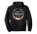 This Is Retired 2026 Retirement Flowers Hoodie - Novelty Apparel Unisex - T-Shirt, Sweatshirt, Hoodie