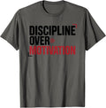 Discipline Over Motivation, Gym Bodybuilder - Adult & Kids T-Shirts, Sweatshirts & Hoodies apparel design preview 1