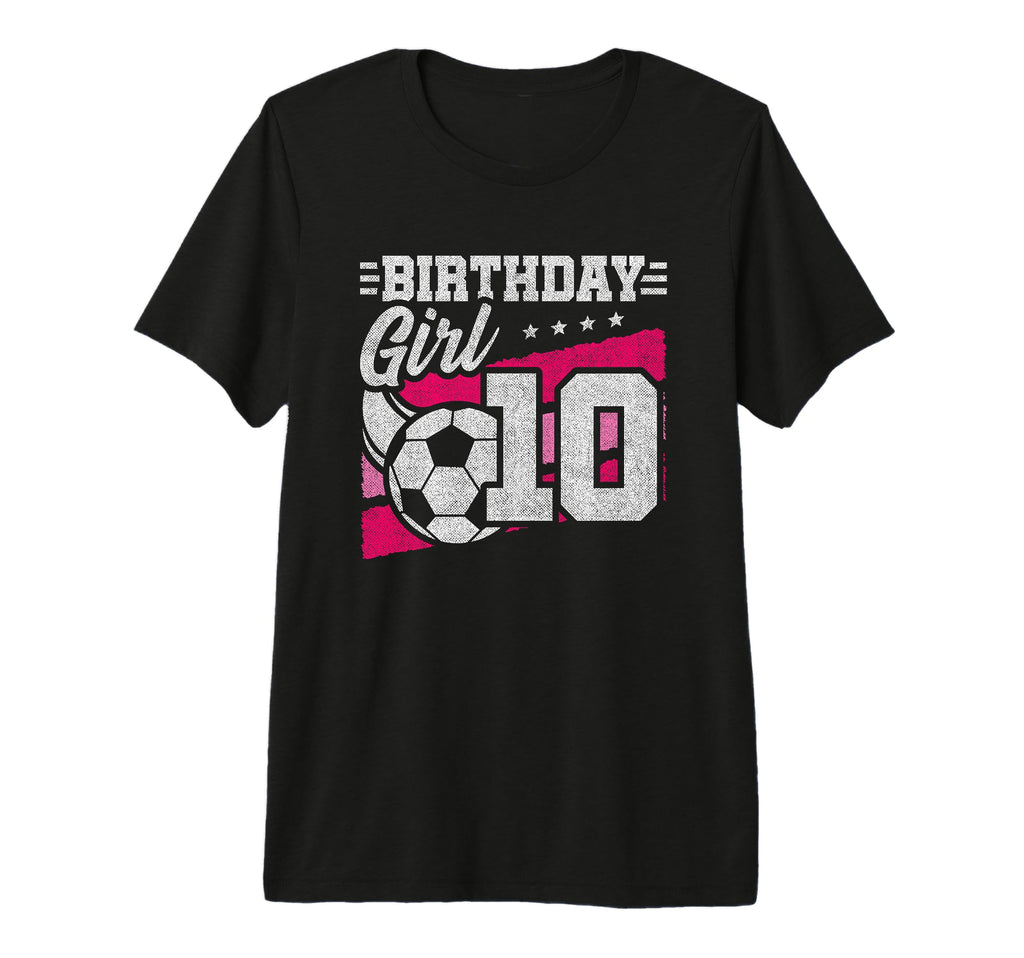 10 Year Old Soccer Birthday 10Th T-Shirt - Custom Art Print Men Women - T-Shirt, Sweatshirt, Hoodie