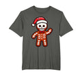 Skeleton Gingerbread Santa Hat X T-Shirt - Casual Everyday Wear for Adults - T-Shirt, Sweatshirt, Hoodie