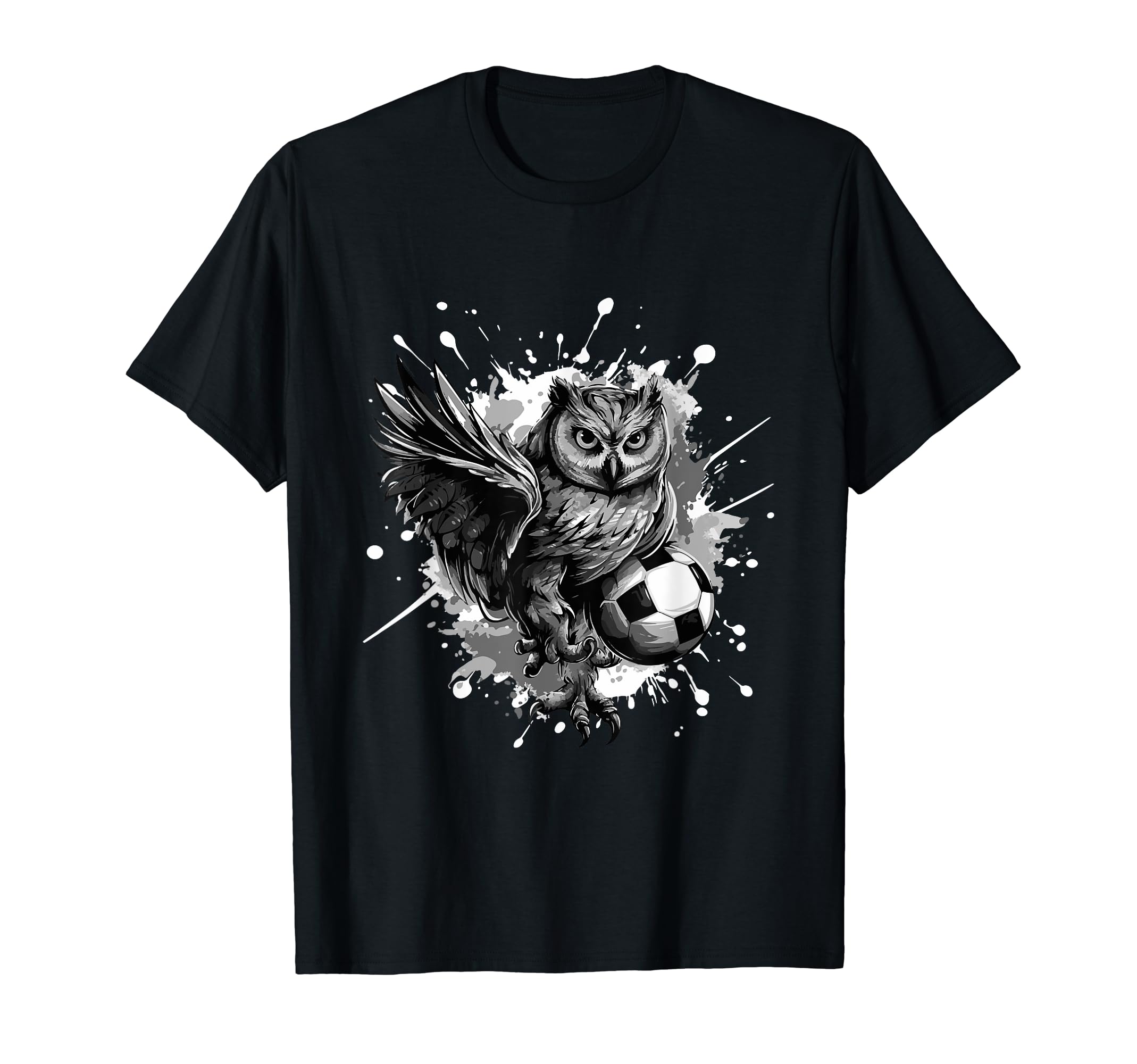 Owl Playing Soccer Sports Team Animal T-Shirt - Novelty Apparel Men Women - T-Shirt, Sweatshirt, Hoodie