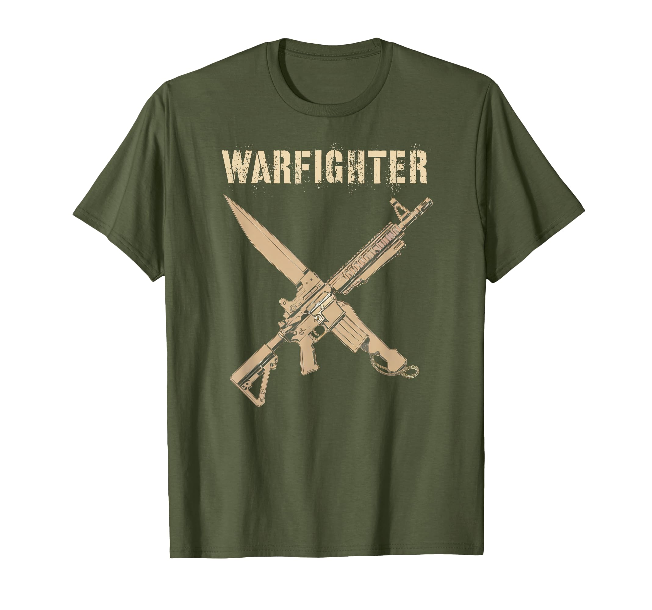 Patriotic Warfighter Proud Us Troops T-Shirt - Minimalist Print for Adults - T-Shirt, Sweatshirt, Hoodie