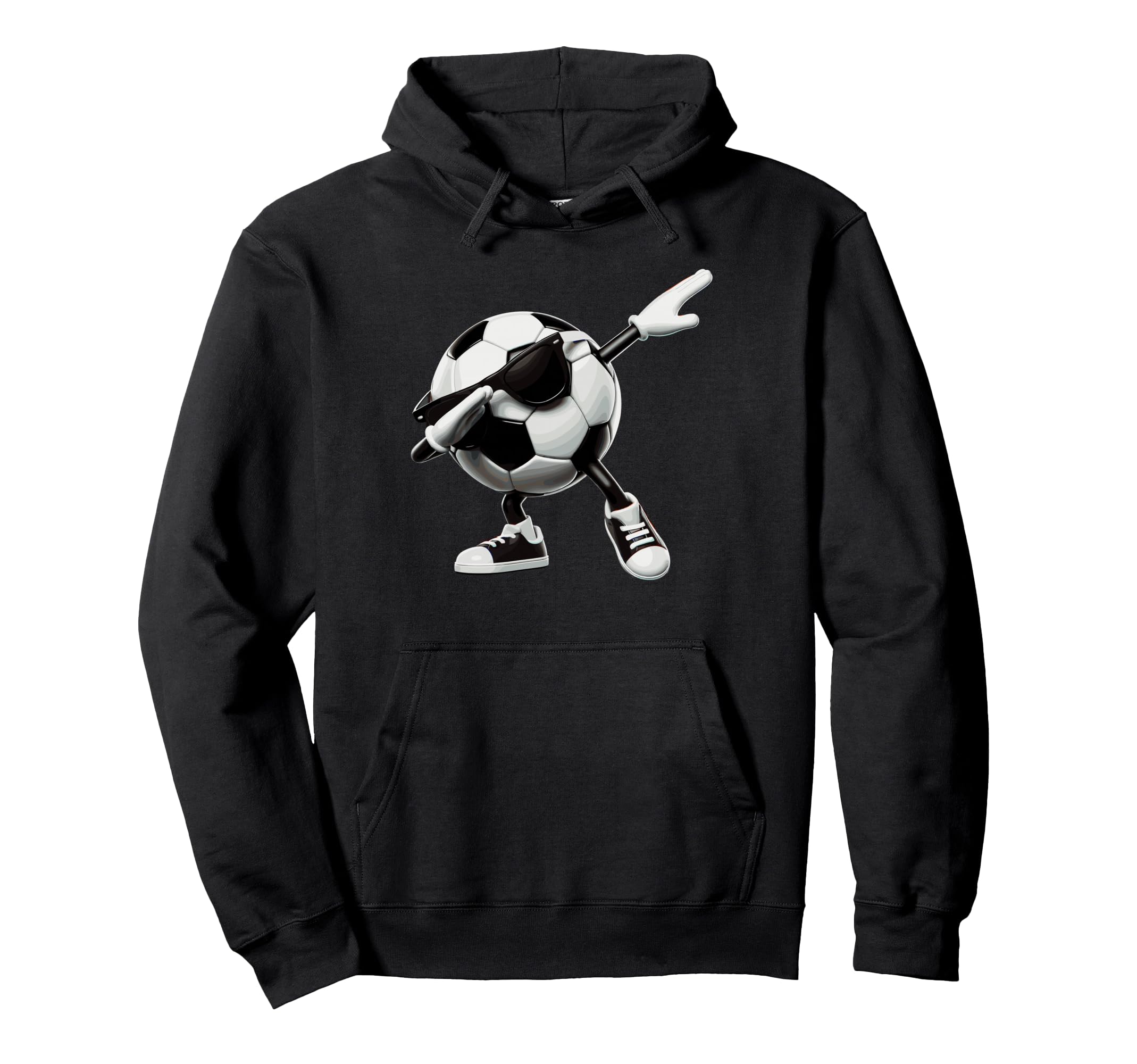 Funny Dabbing Dab Soccer Player Ball Hoodie - Aesthetic Graphic for Adults - T-Shirt, Sweatshirt, Hoodie