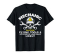 Mechanic Flying Tools Wrench Funny Car T-Shirt - Graphic Print for Adults - T-Shirt, Sweatshirt, Hoodie