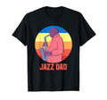 Love Jazz Music Awesome Jazz Dad T-Shirt - Minimalist Print Men Women - T-Shirt, Sweatshirt, Hoodie