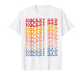 Hockey Dad Groovy Hockey Dad T-Shirt - Custom Art Print Unisex - T-Shirt, Sweatshirt, Hoodie