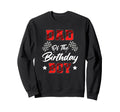 Race Car Dad Birthday Racing Sweatshirt - Minimalist Print for Adults - T-Shirt, Sweatshirt, Hoodie