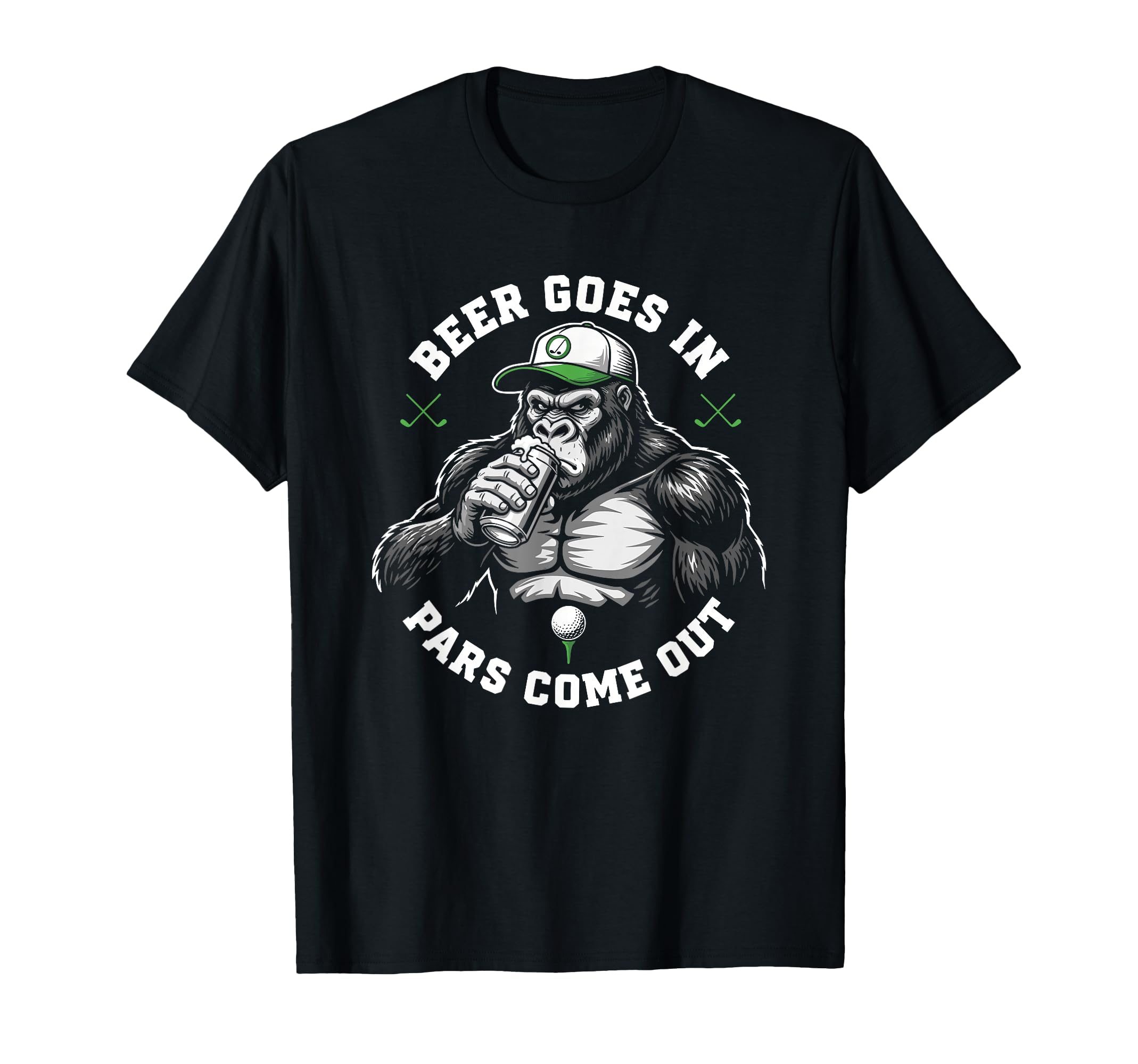 Funny Golf Beer Goes Pars Come Out T-Shirt - Unique Graphic Men Women - T-Shirt, Sweatshirt, Hoodie