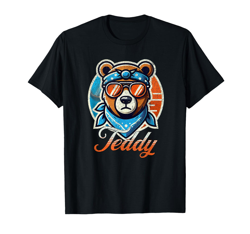 Teddy First Name T Glasses T-Shirt - Novelty Apparel for Adults - T-Shirt, Sweatshirt, Hoodie