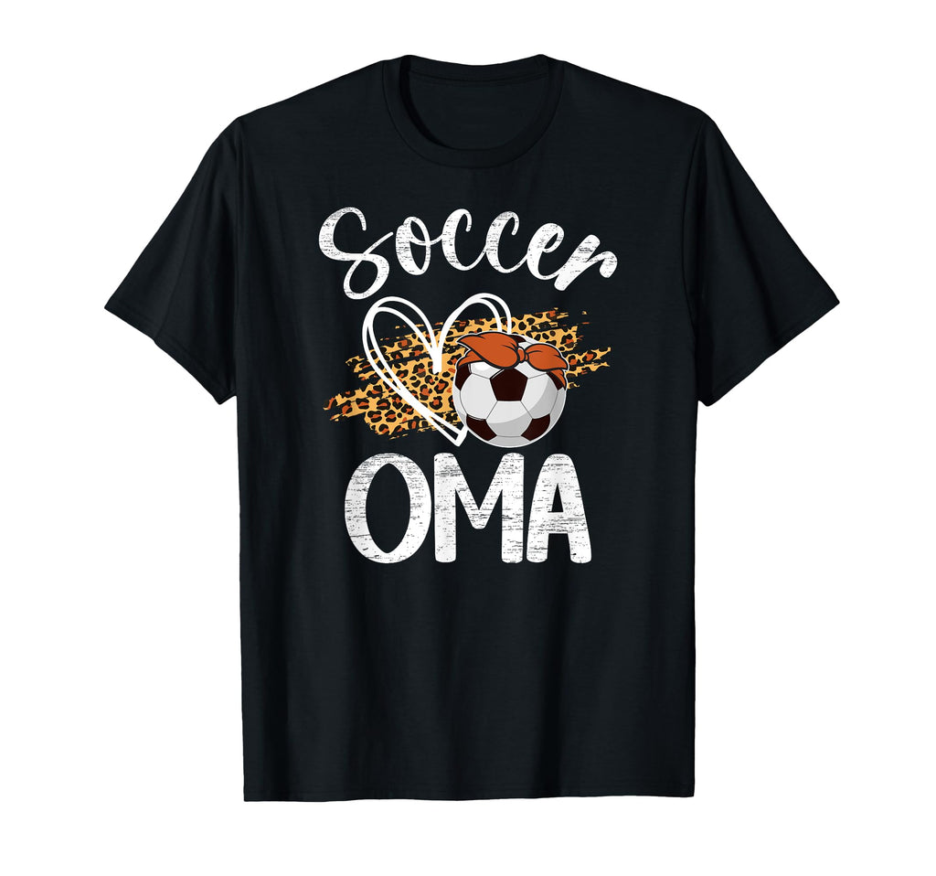 Soccer Oma Leopard Grandma Oma Soccer T-Shirt - Custom Art Print Men Women - T-Shirt, Sweatshirt, Hoodie