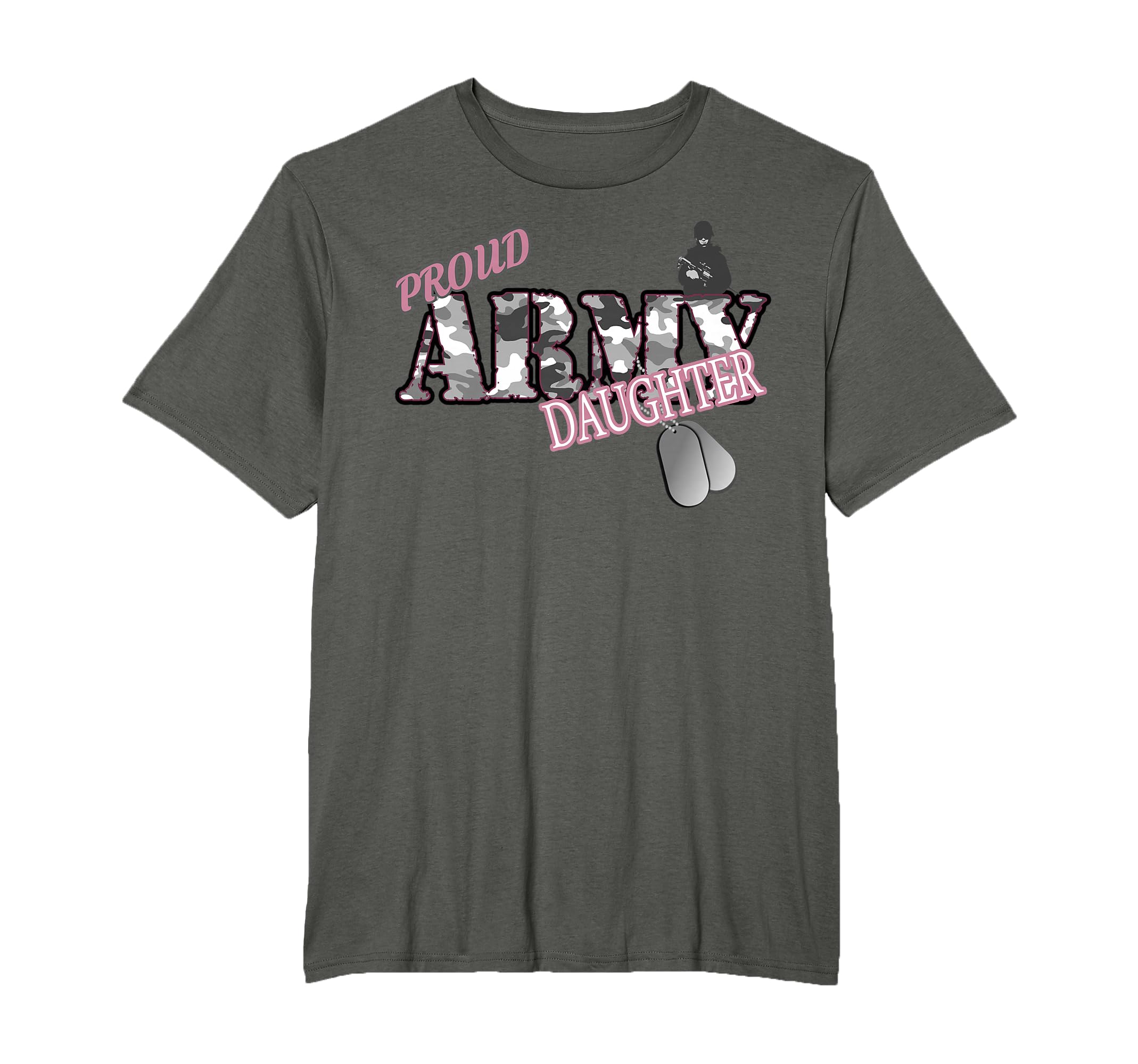 Proud Army Daughter T-Shirt - Fun Novelty Design Men Women - T-Shirt, Sweatshirt, Hoodie