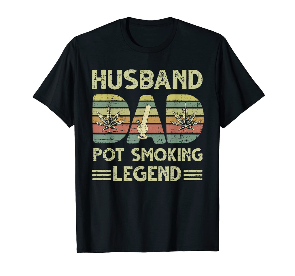 Husband Pot Smoking Legend Husband Dog T-Shirt - Aesthetic Graphic Unisex - T-Shirt, Sweatshirt, Hoodie