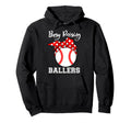 Busy Raising Ballers Funny Baseball Hoodie - Graphic Print for Adults - T-Shirt, Sweatshirt, Hoodie