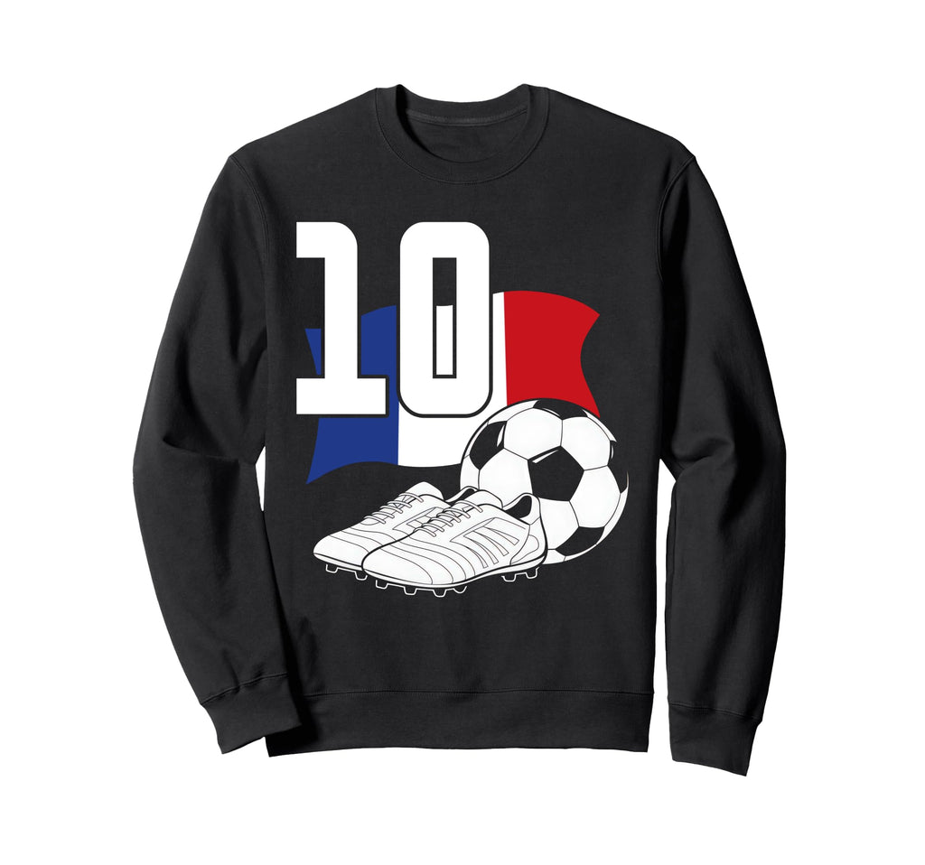 10 Soccer Birthday Gift Soccer Fan Sweatshirt - Novelty Apparel Men Women - T-Shirt, Sweatshirt, Hoodie