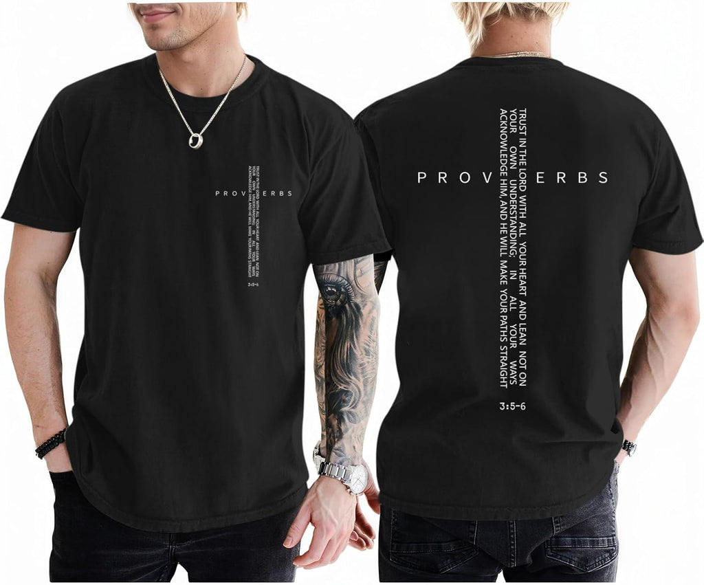 Christian for Men Vintage Religious Cross Bible Verse - Adult & Kids T-Shirts, Sweatshirts & Hoodies apparel design preview 1