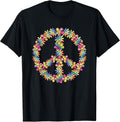 60s 70s Hippie Peace Flower Groovy Party Outfit Retro - Adult & Kids T-Shirts, Sweatshirts & Hoodies apparel design preview 1