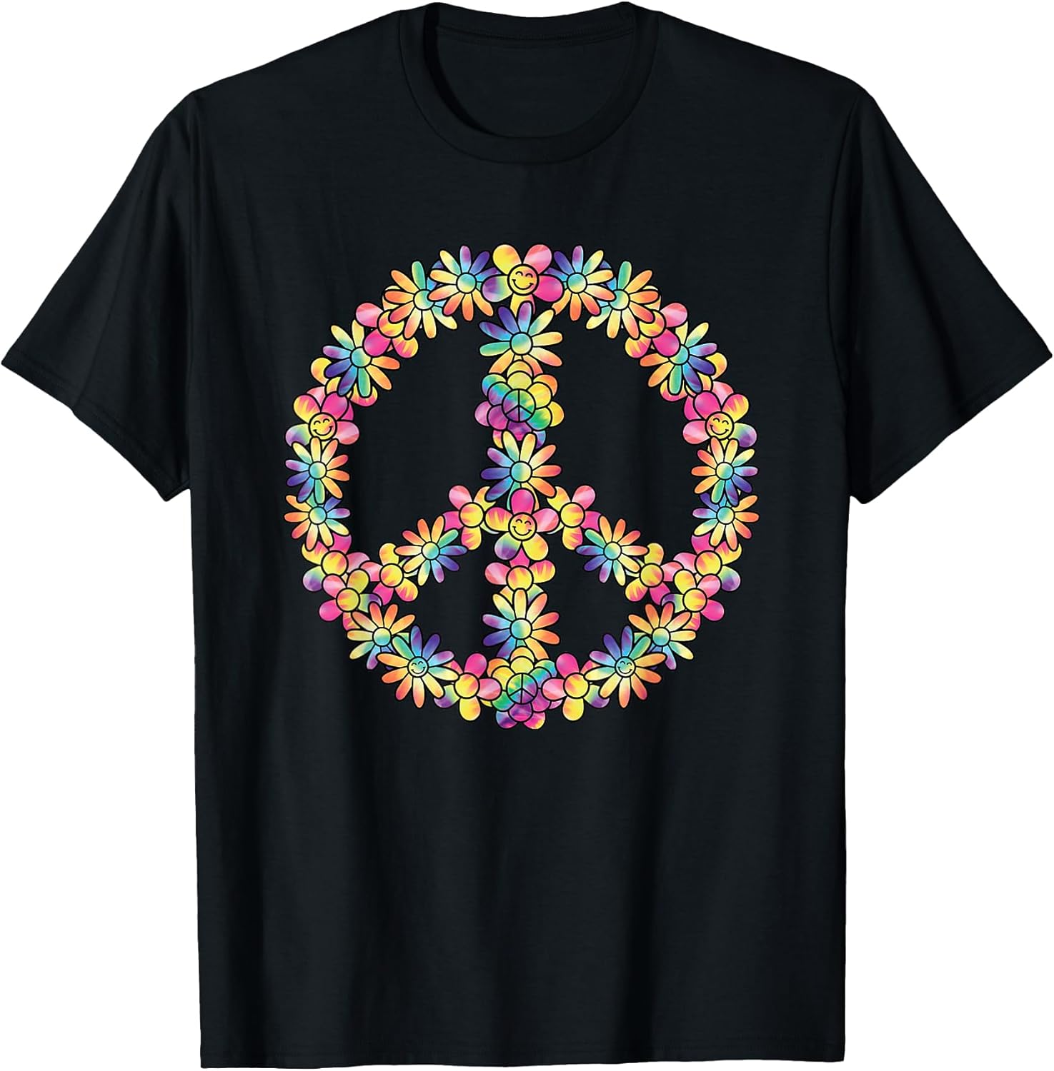 60s 70s Hippie Peace Flower Groovy Party Outfit Retro - Adult & Kids T-Shirts, Sweatshirts & Hoodies apparel design preview 1