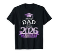 2026 Proud Dad Graduate I Purple T-Shirt - Minimalist Print Men Women - T-Shirt, Sweatshirt, Hoodie