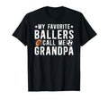 My Favorite Ballers Call Me Grandpa T-Shirt - Minimalist Print Men Women - T-Shirt, Sweatshirt, Hoodie