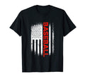 Baseball American Flag Baseball T-Shirt - Casual Everyday Wear for Adults - T-Shirt, Sweatshirt, Hoodie