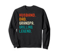 Funny Husband Dad Grandpa Grilling Sweatshirt - Streetwear Style Men Women - T-Shirt, Sweatshirt, Hoodie