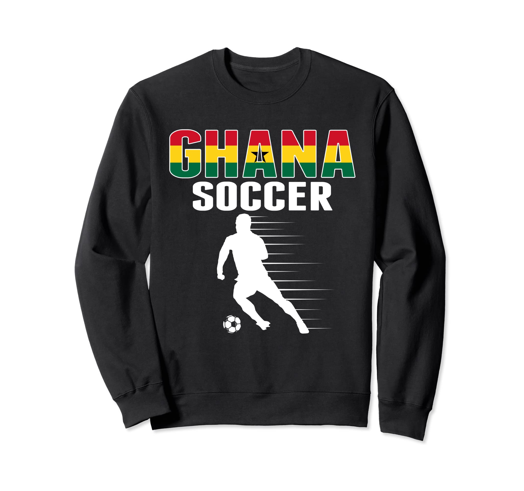 Ghana Soccer Fans Jersey Proud Sweatshirt - Minimalist Print for Adults - T-Shirt, Sweatshirt, Hoodie