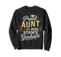 Proud Aunt Class 2026 Science Sweatshirt - Casual Everyday Wear Men Women - T-Shirt, Sweatshirt, Hoodie