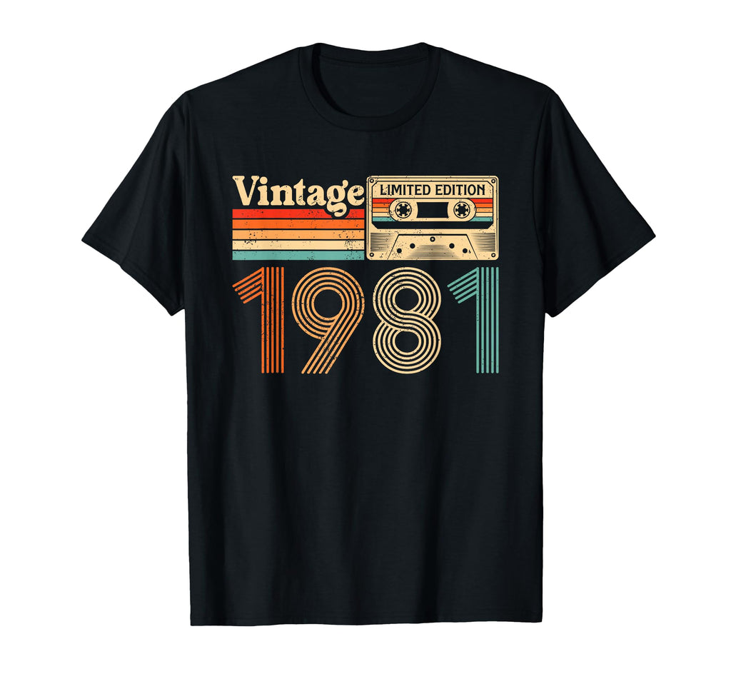 45 Year Old Born 1981 45Th Birthday T-Shirt - Fun Novelty Design Unisex - T-Shirt, Sweatshirt, Hoodie
