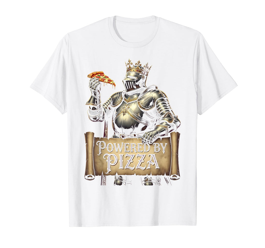 Dad Bod Powered Pizza Funny T-Shirt - Fun Novelty Design Men Women - T-Shirt, Sweatshirt, Hoodie