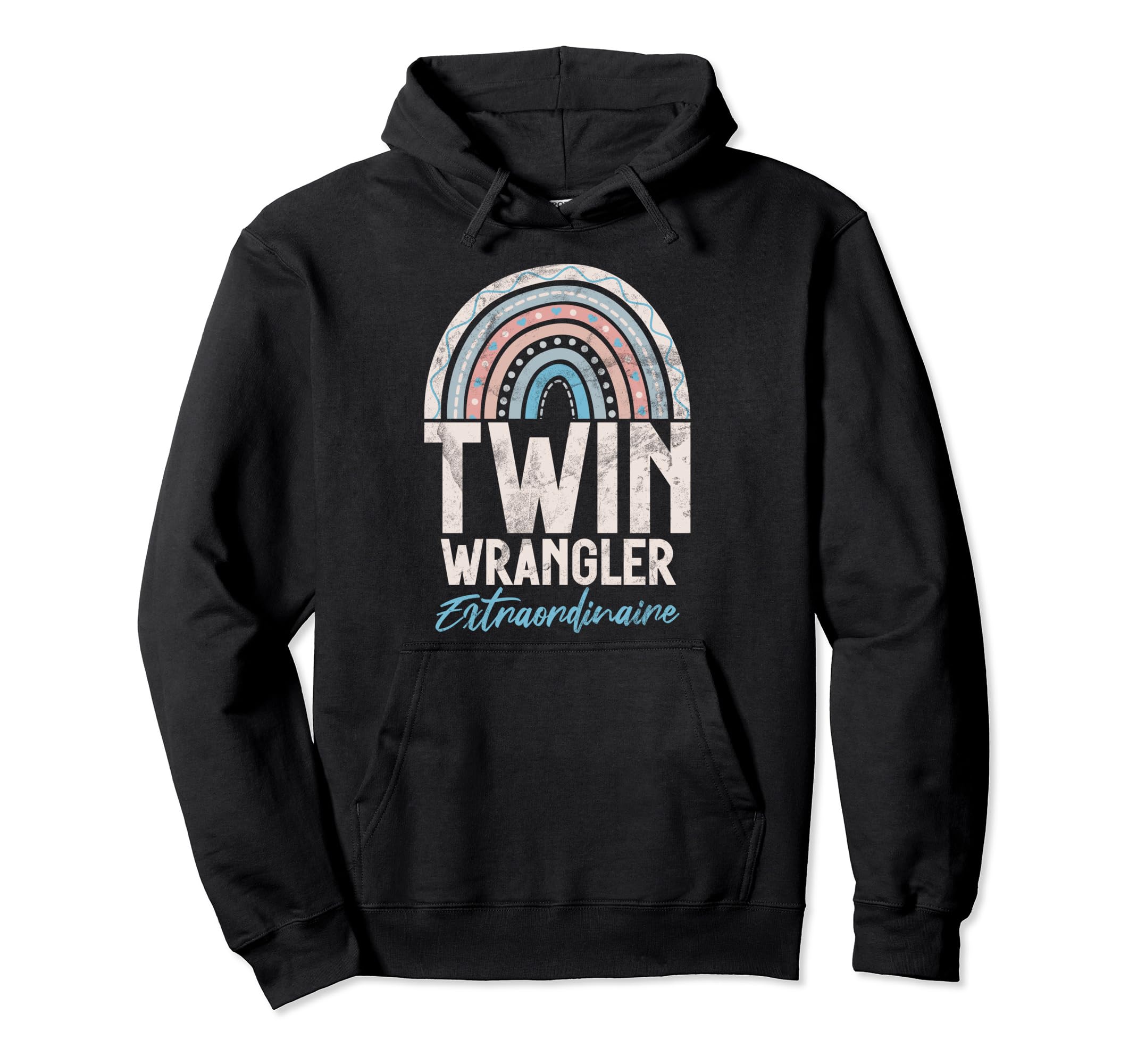 Twin Wrangler Extraordinaire Twin Dad Hoodie - Unique Graphic Men Women - T-Shirt, Sweatshirt, Hoodie