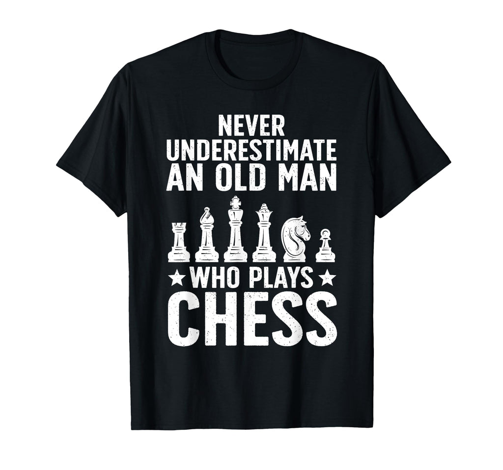 Best Chess Player Art Dad Grandpa Chess T-Shirt - Graphic Print Men Women - T-Shirt, Sweatshirt, Hoodie