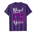 Blessed God 72 Years Old Happy 72Nd T-Shirt - Custom Art Print for Adults - T-Shirt, Sweatshirt, Hoodie