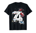 Emergency Vehicles 4Th Birthday Fire T-Shirt - Casual Everyday Wear Unisex - T-Shirt, Sweatshirt, Hoodie