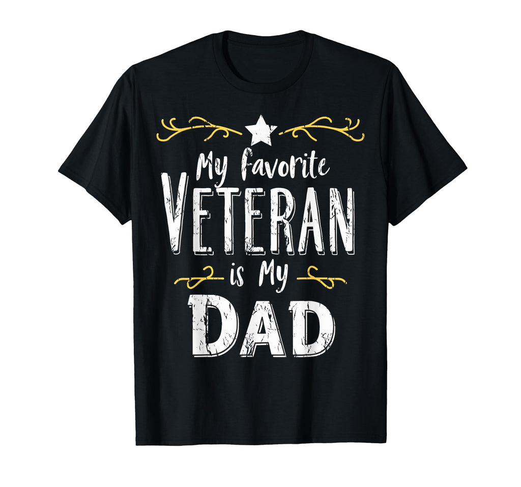 Dad Veteran Pride My Favorite Veteran T-Shirt - Graphic Print for Adults - T-Shirt, Sweatshirt, Hoodie