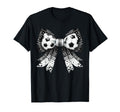 Coquette Bow Funny Soccer Lover Game T-Shirt - Minimalist Print for Adults - T-Shirt, Sweatshirt, Hoodie