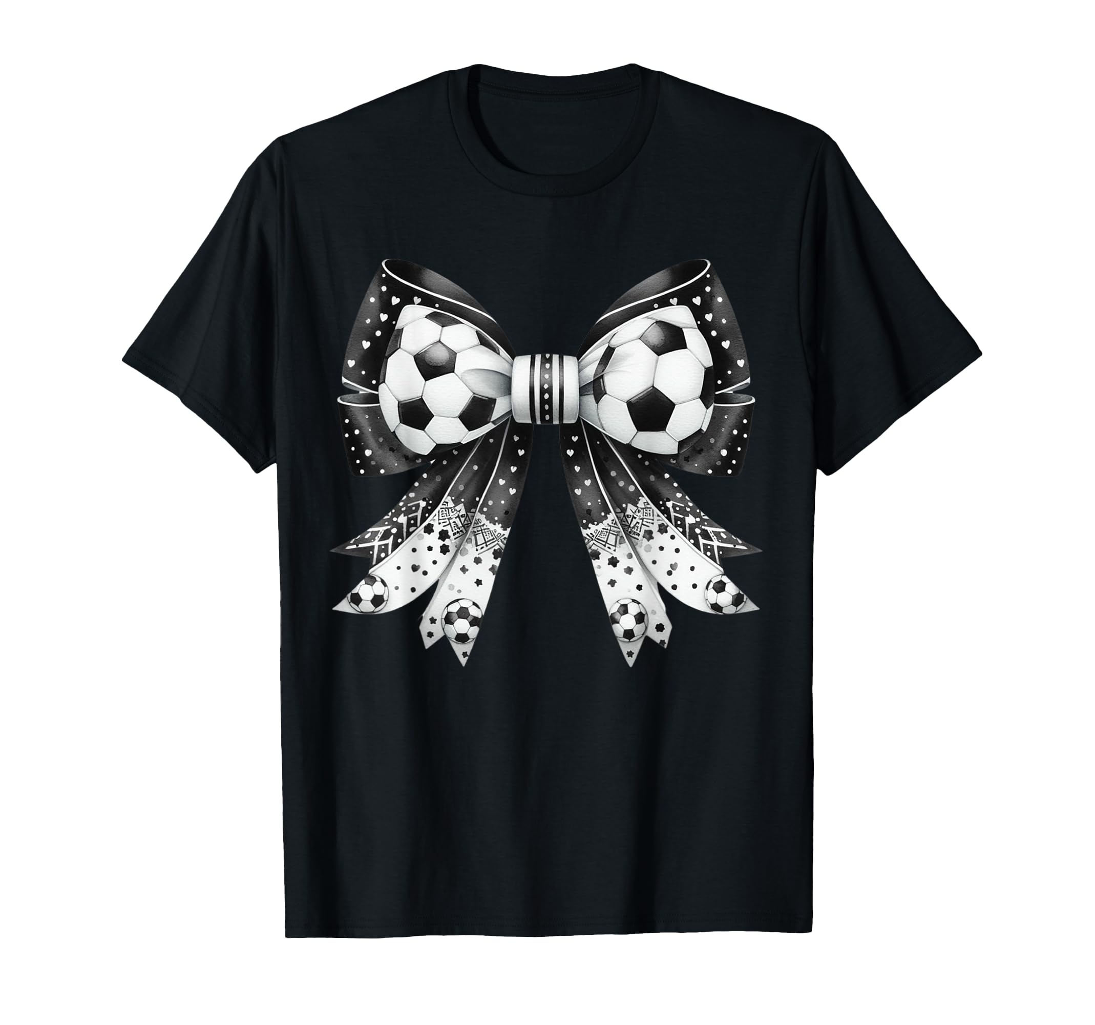 Coquette Bow Funny Soccer Lover Game T-Shirt - Minimalist Print for Adults - T-Shirt, Sweatshirt, Hoodie