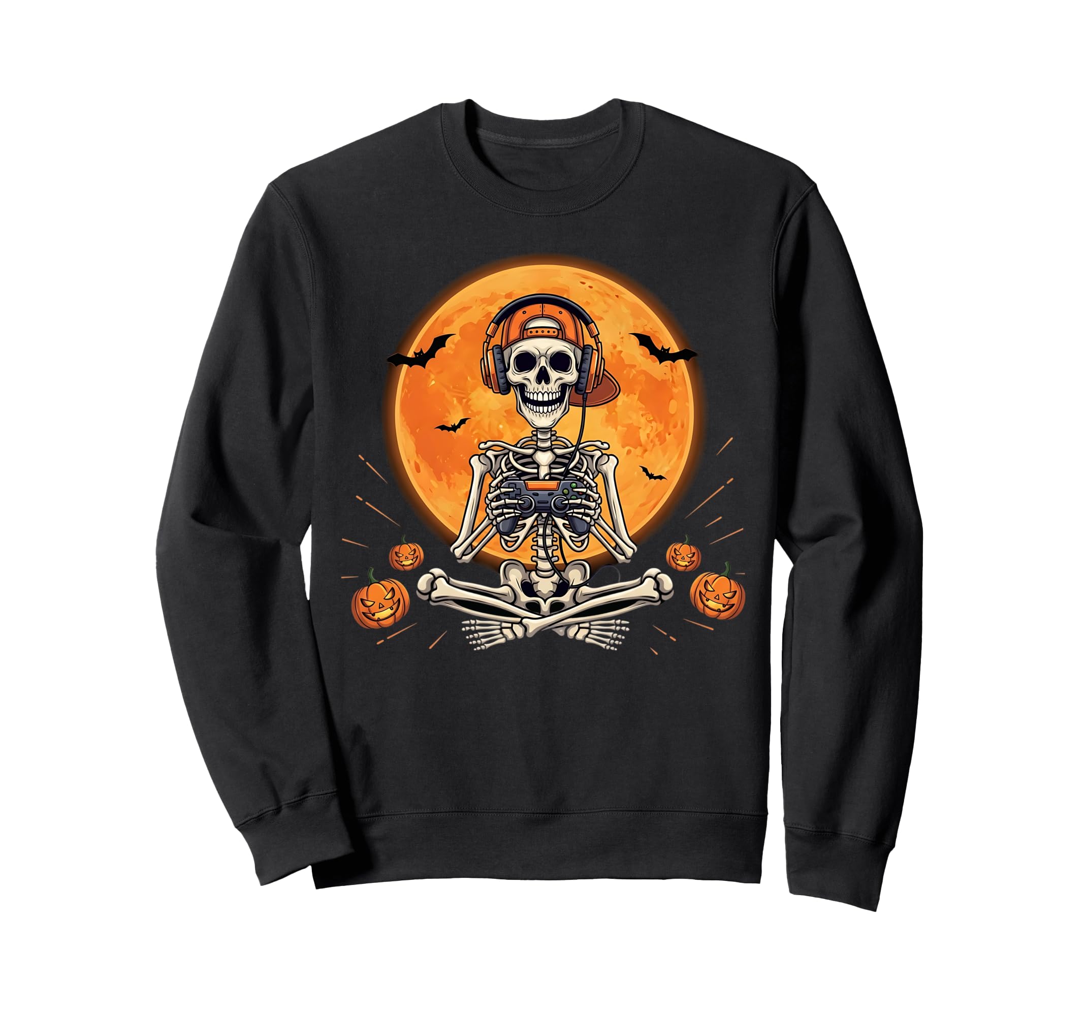 Gamers Gaming Skeleton Gamer Dad Sweatshirt - Unique Graphic for Adults - T-Shirt, Sweatshirt, Hoodie