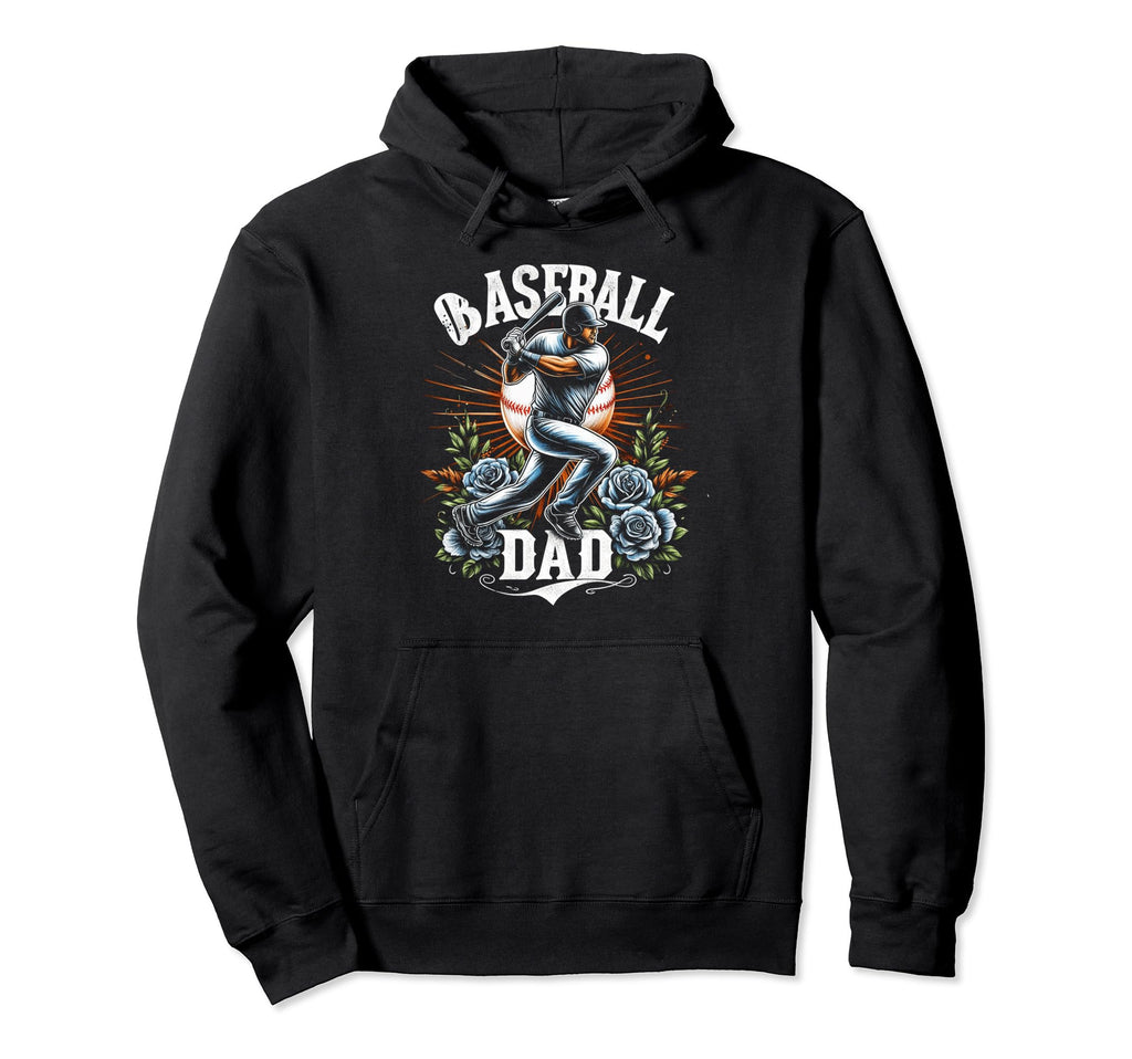 Baseball Dad Fathers Day Hoodie - Streetwear Style for Adults - T-Shirt, Sweatshirt, Hoodie